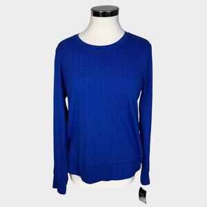 Ideology Royal Deep Cobalt Blue NEW NWT Medium Polyester Womens Shirt